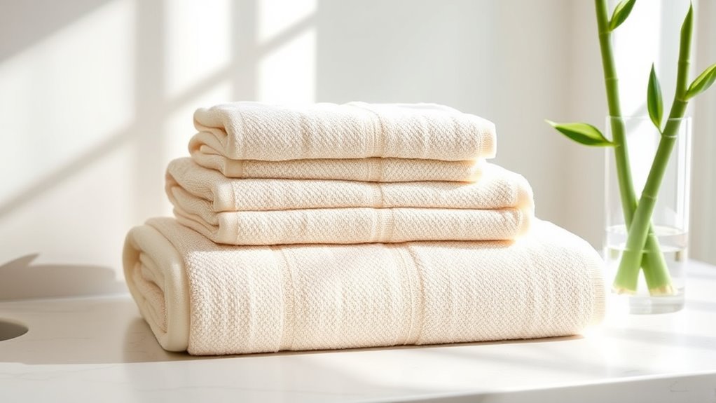luxurious eco friendly towel sets