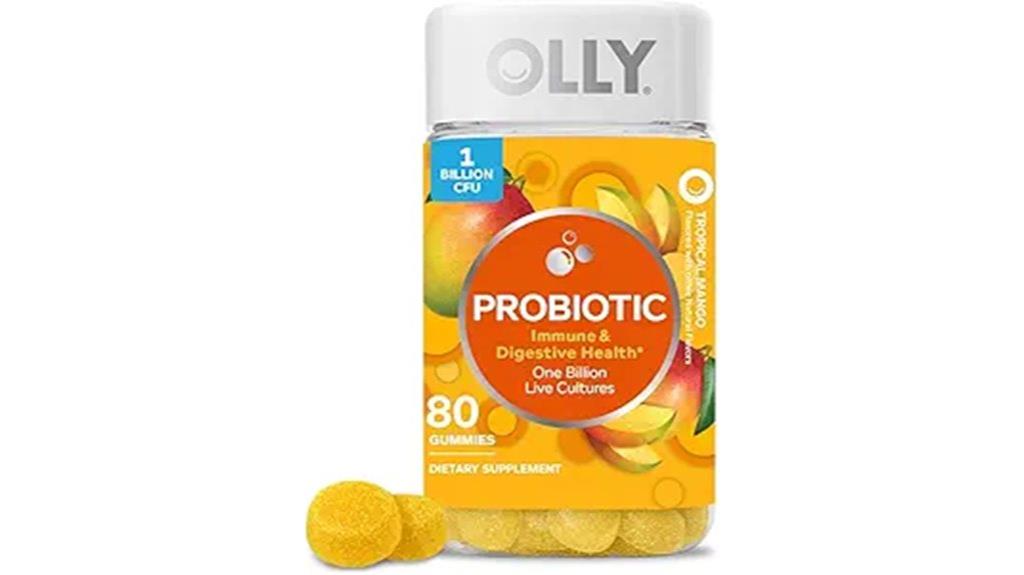 mango probiotic gummy count