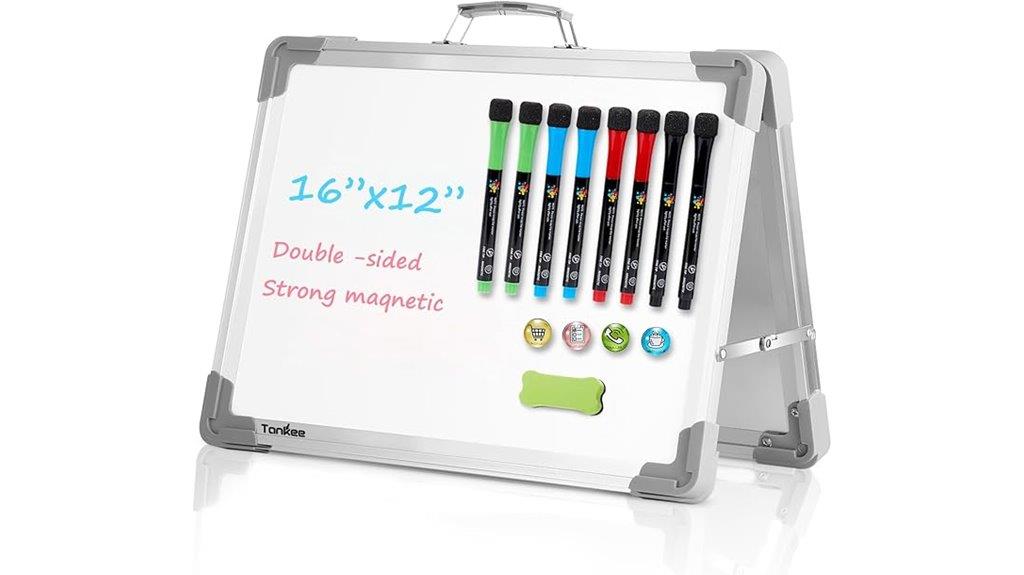 mini magnet whiteboard easel