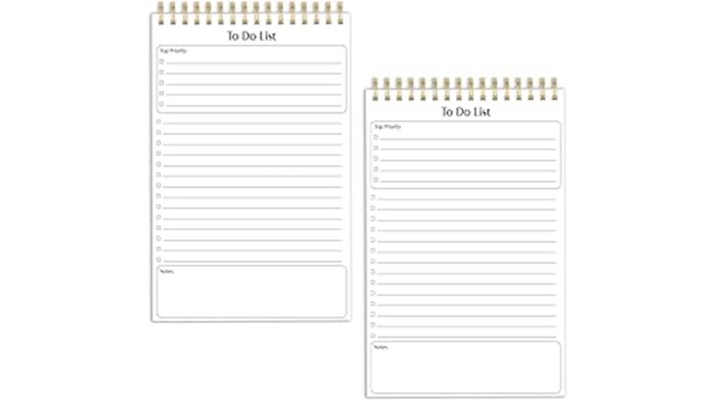 mini notepad to do list