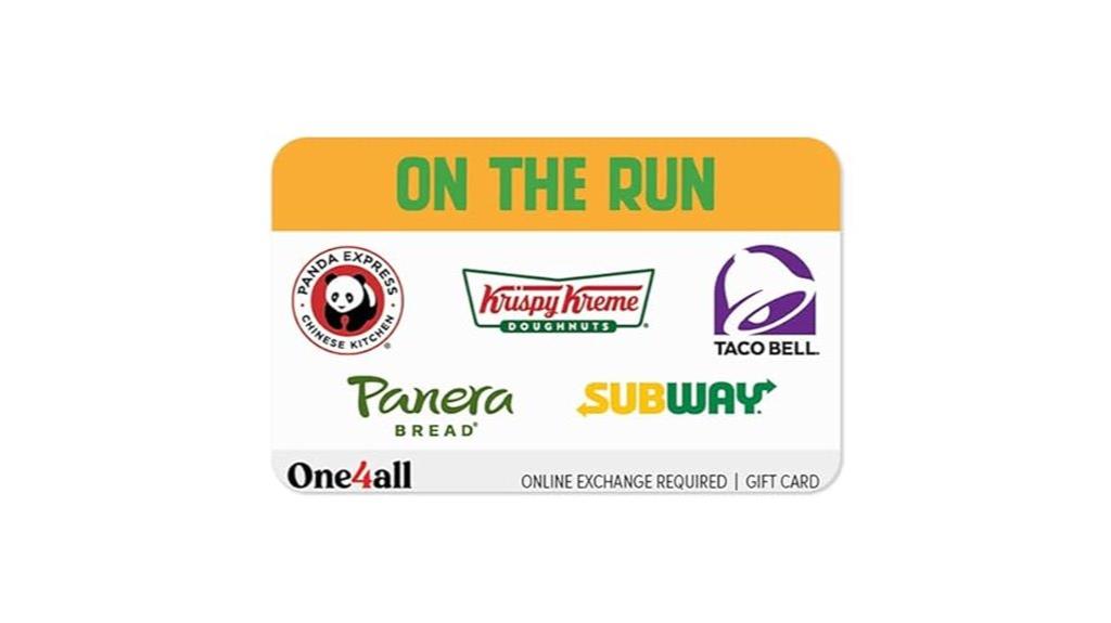 multiple brands gift card