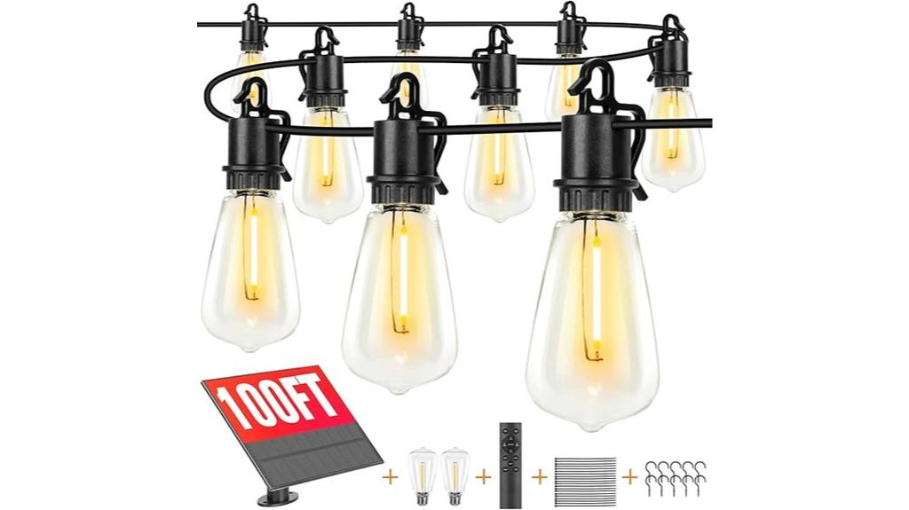 outdoor solar string lights