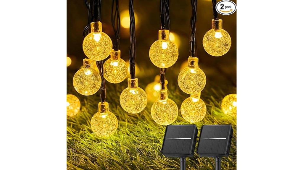 outdoor waterproof solar string lights