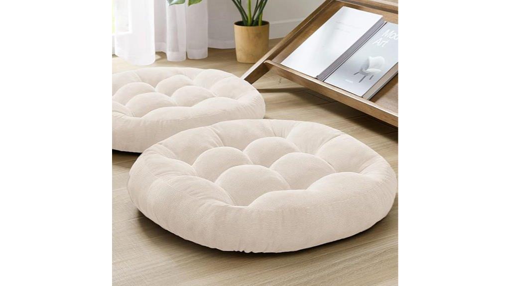 pair of meditation pillows