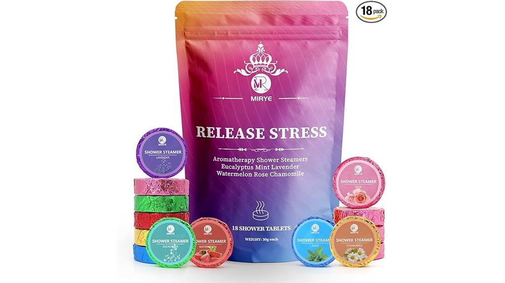 relaxing aromatic shower bombs
