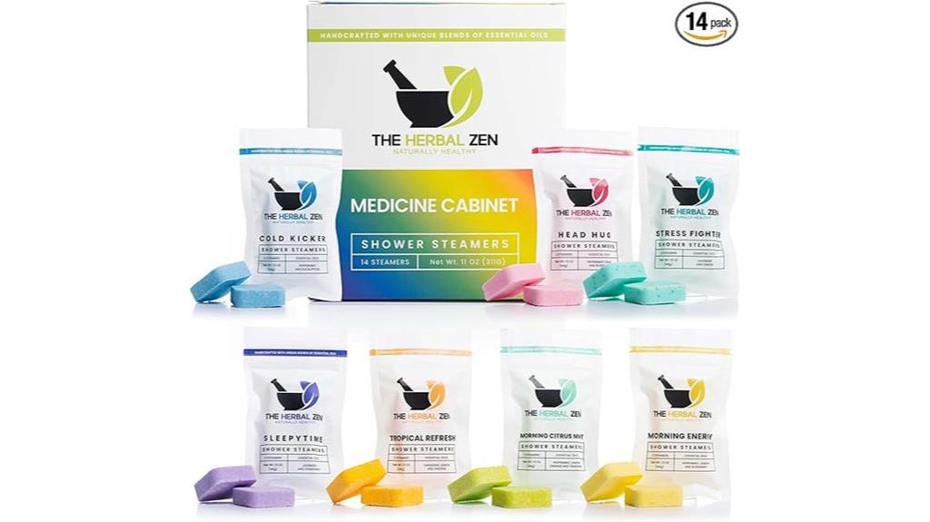 relaxing shower steamers set