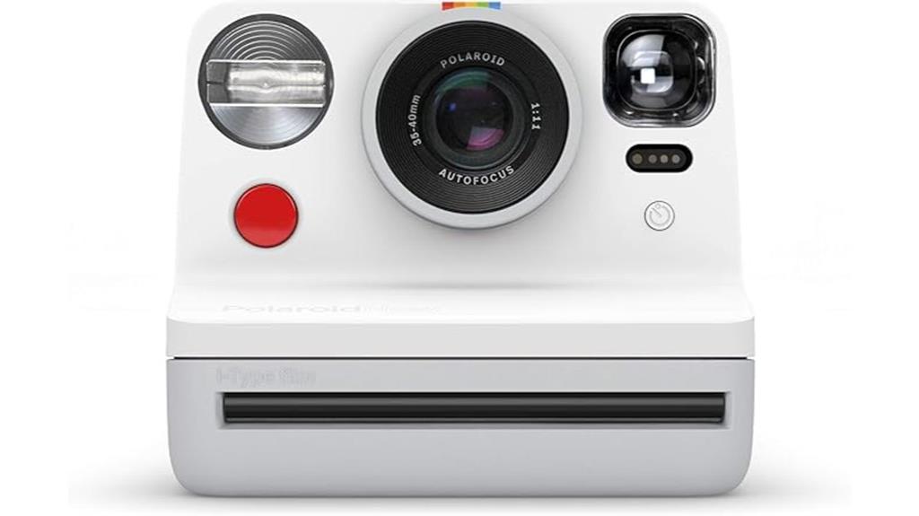 renewed white instant camera