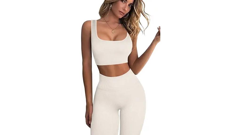 ribbed seamless yoga sets