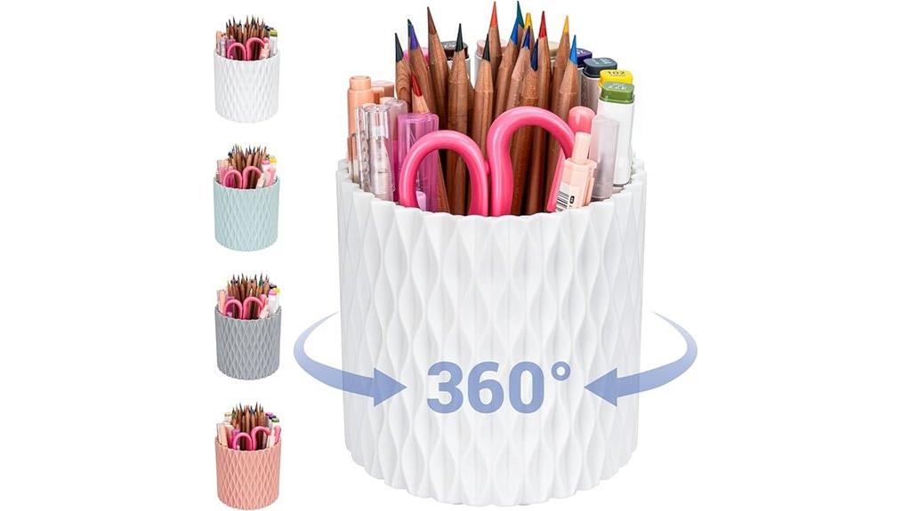 rotating 5 slot pen organizer