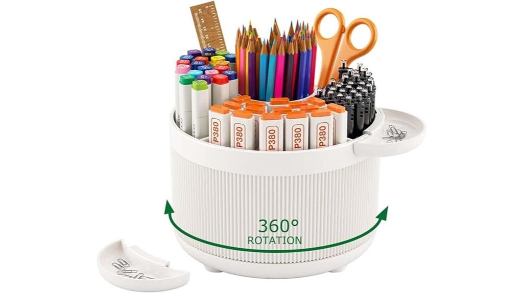 rotating desk pen holder
