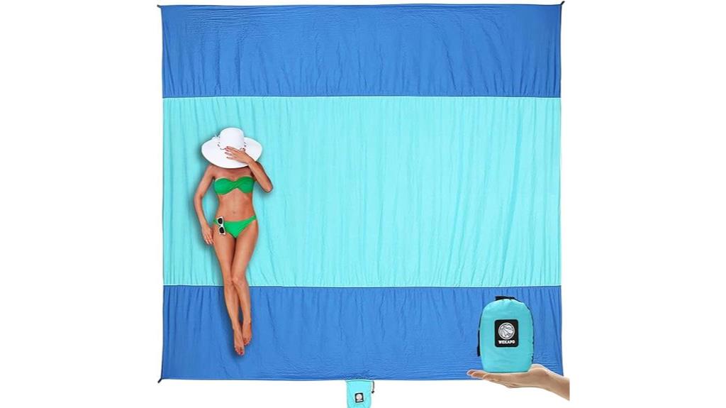 sandproof waterproof beach blanket