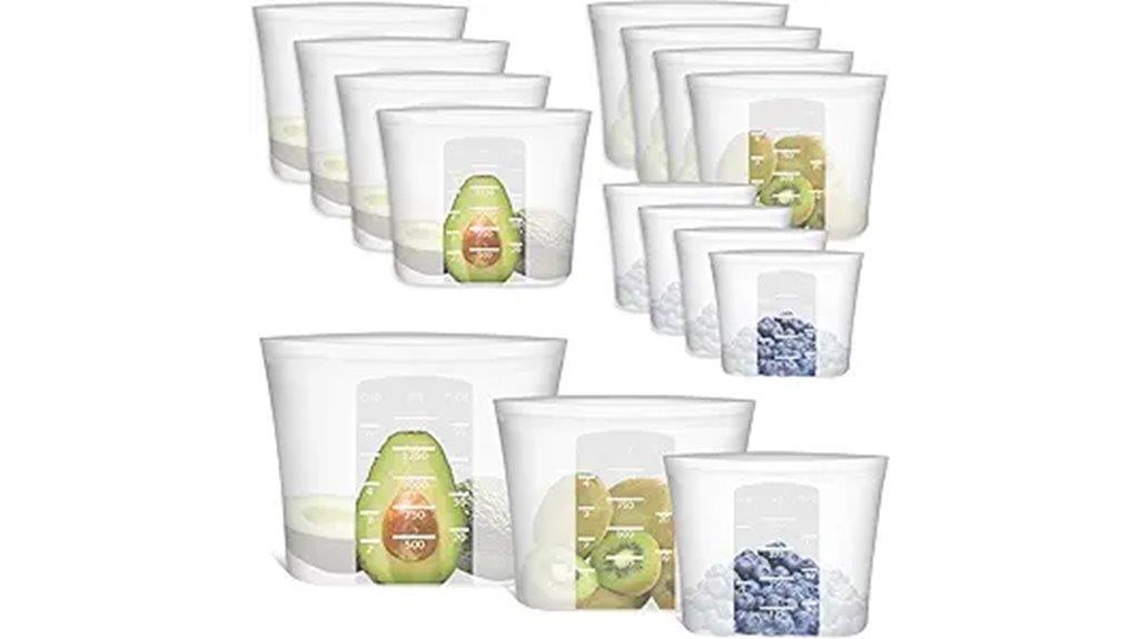 silicone food storage bags