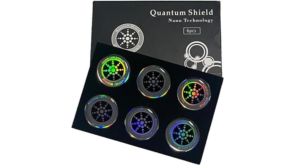 six cell phone stickers