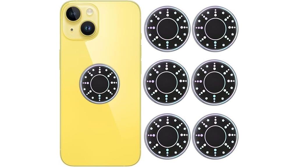 six piece phone sticker set