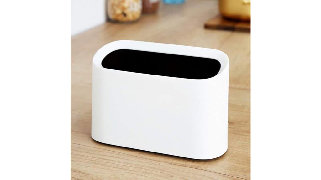 small desk trash can