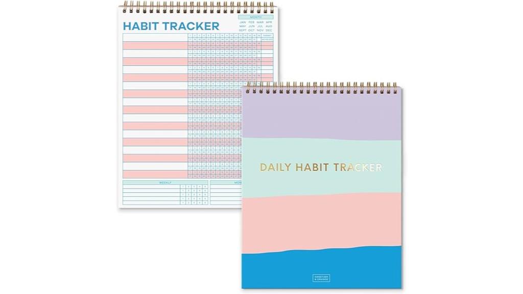 striped 24 month goal calendar