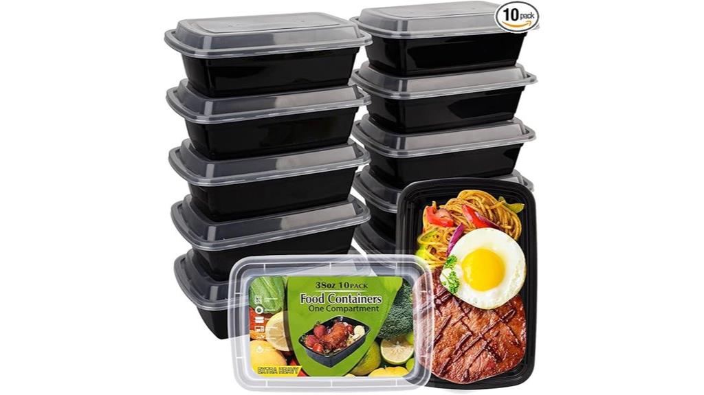 ten bpa free meal containers