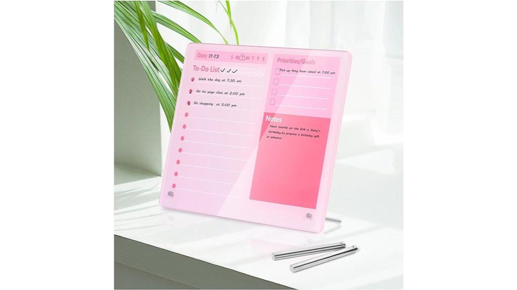 thick acrylic dry erase