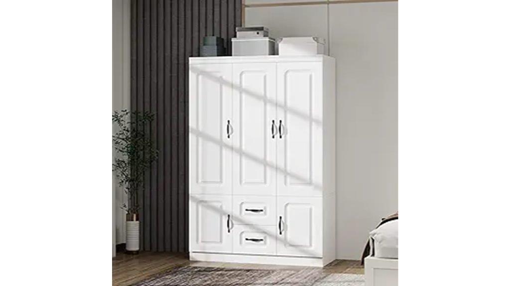 three door wardrobe cabinet