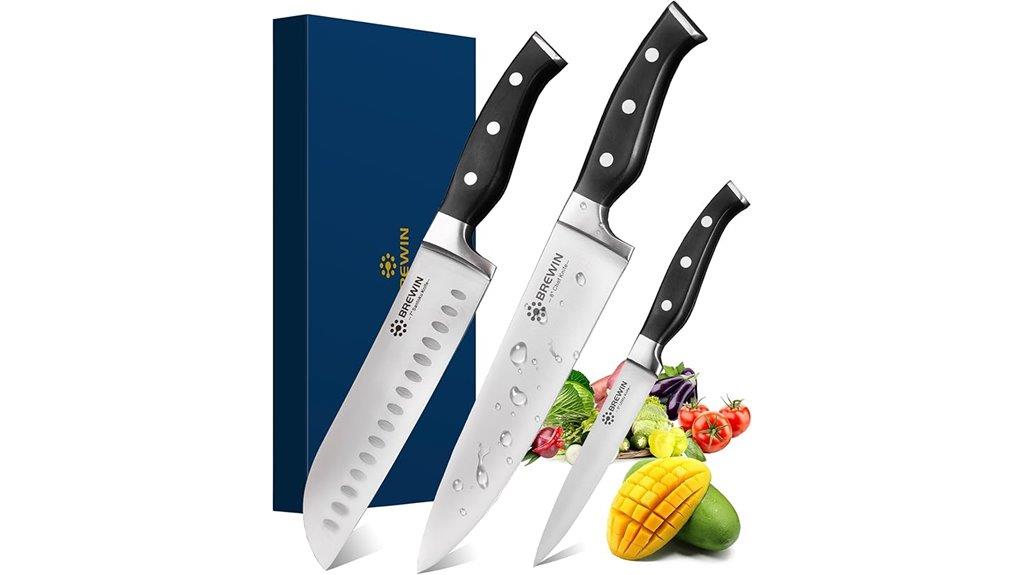 three piece brewin knives