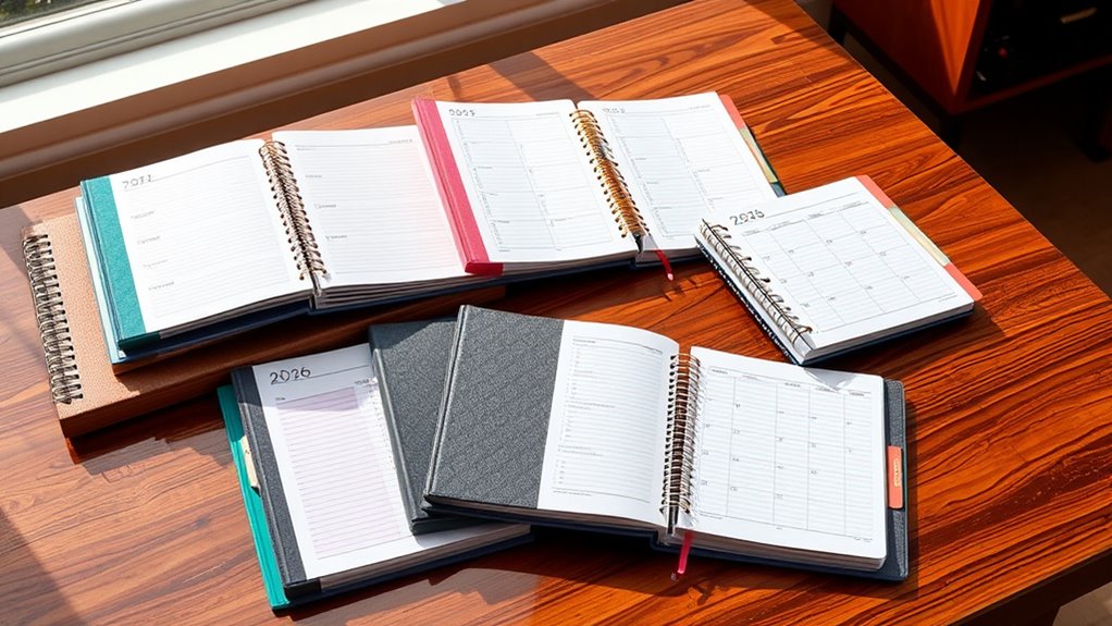 top lay flat daily planners