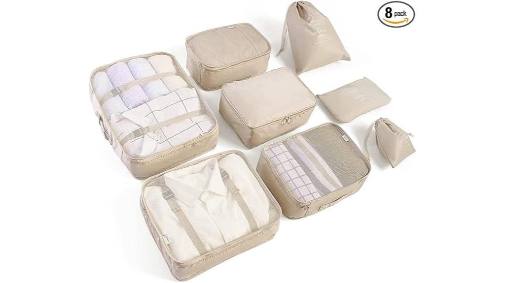 travel luggage organizer set
