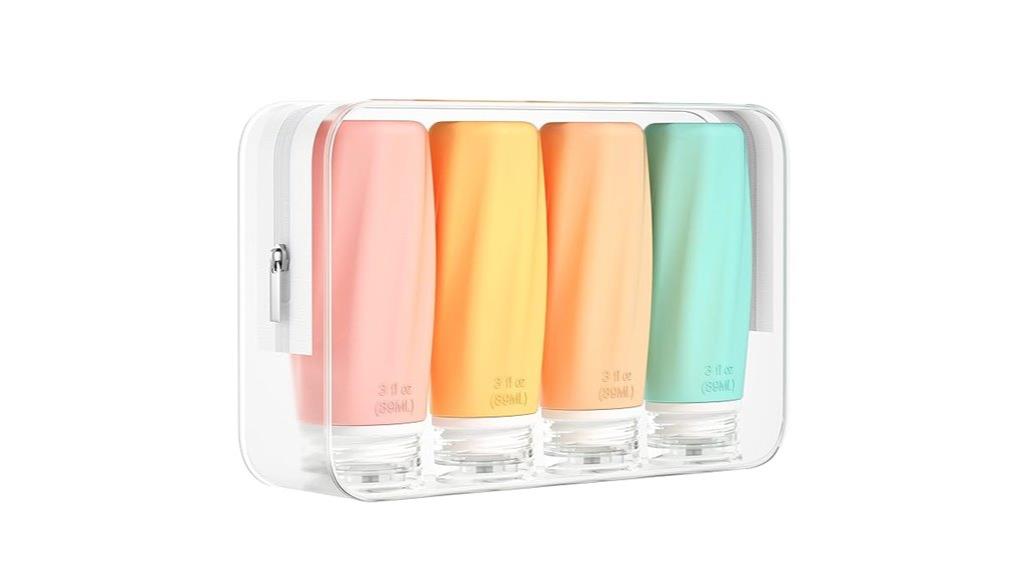travel sized toiletry bottles