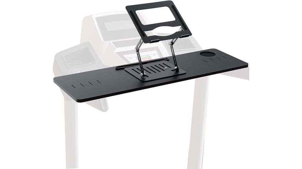 treadmill desk notebook holder