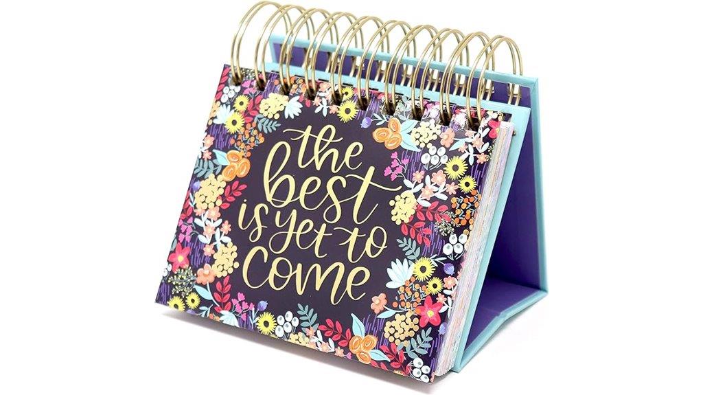 undated desk flip calendar