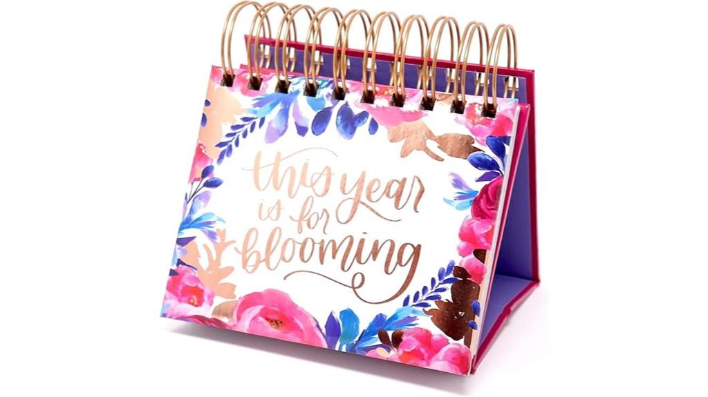 undated motivational desk planner