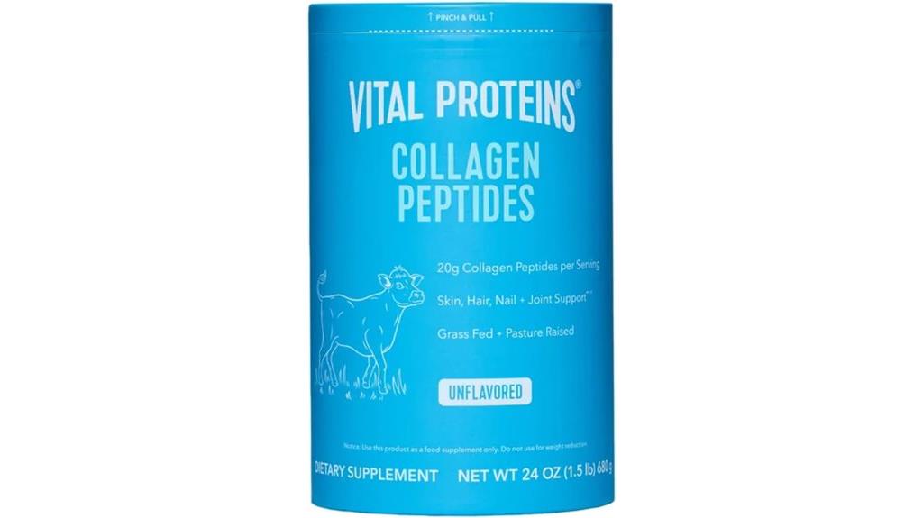 unflavored collagen peptides supplement