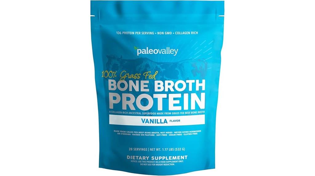 vanilla grass fed bone broth