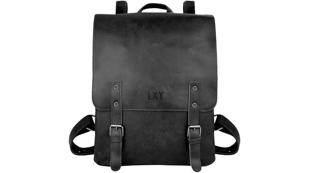 vegan leather backpack