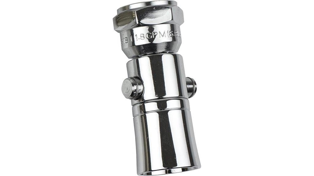 water saving showerhead with push