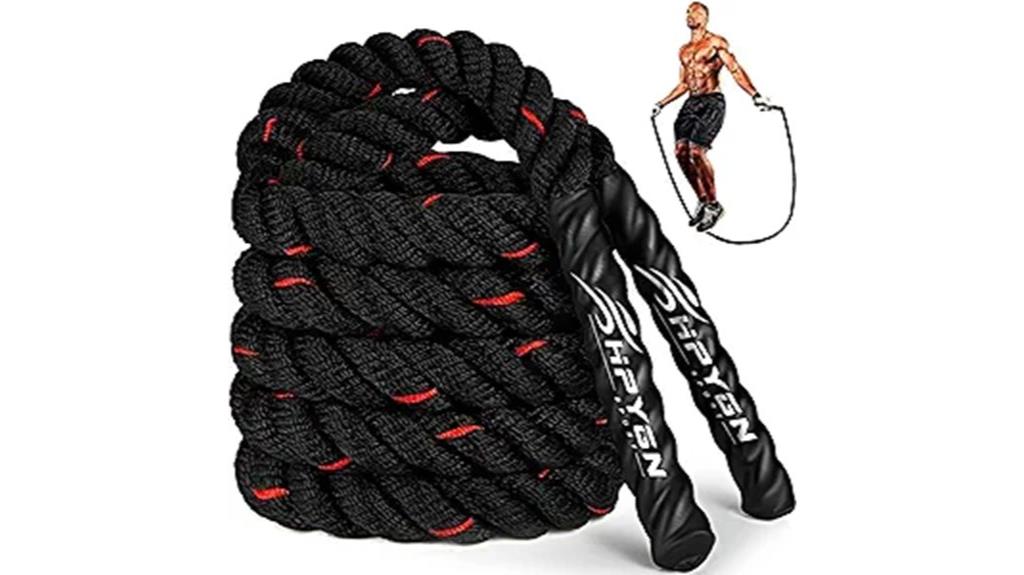 weighted jump rope exercise
