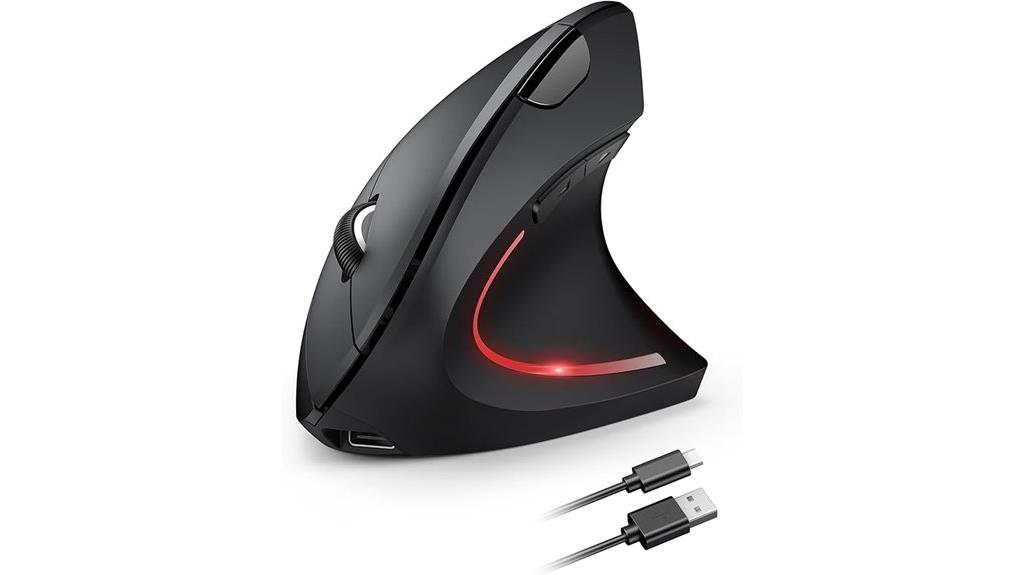 wireless ergonomic adjustable dpi