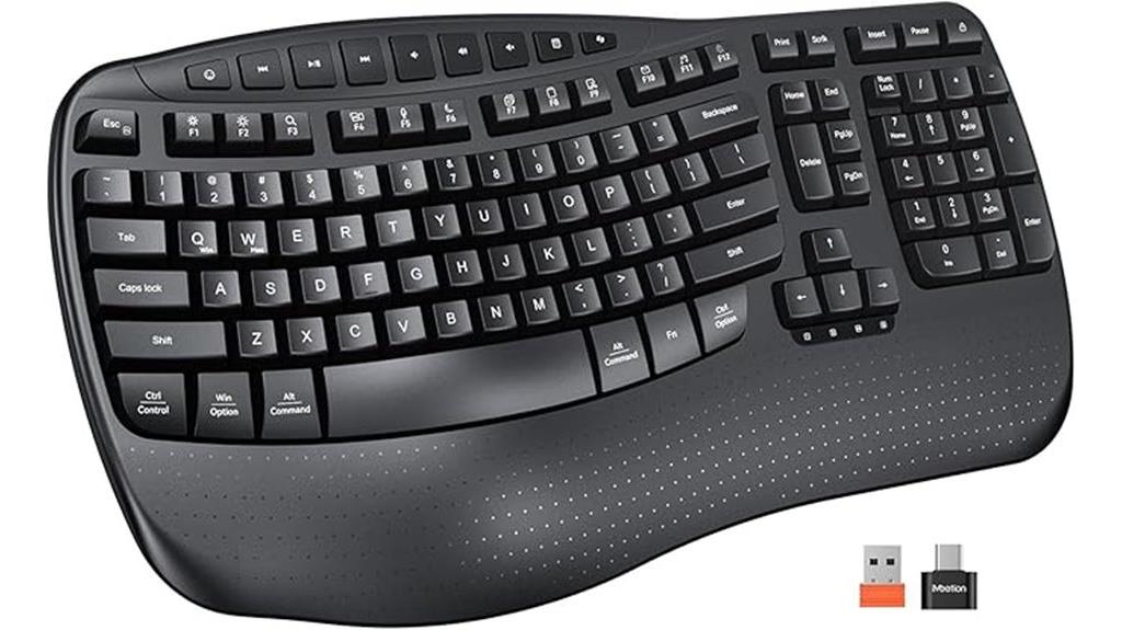 wireless ergonomic keyboard