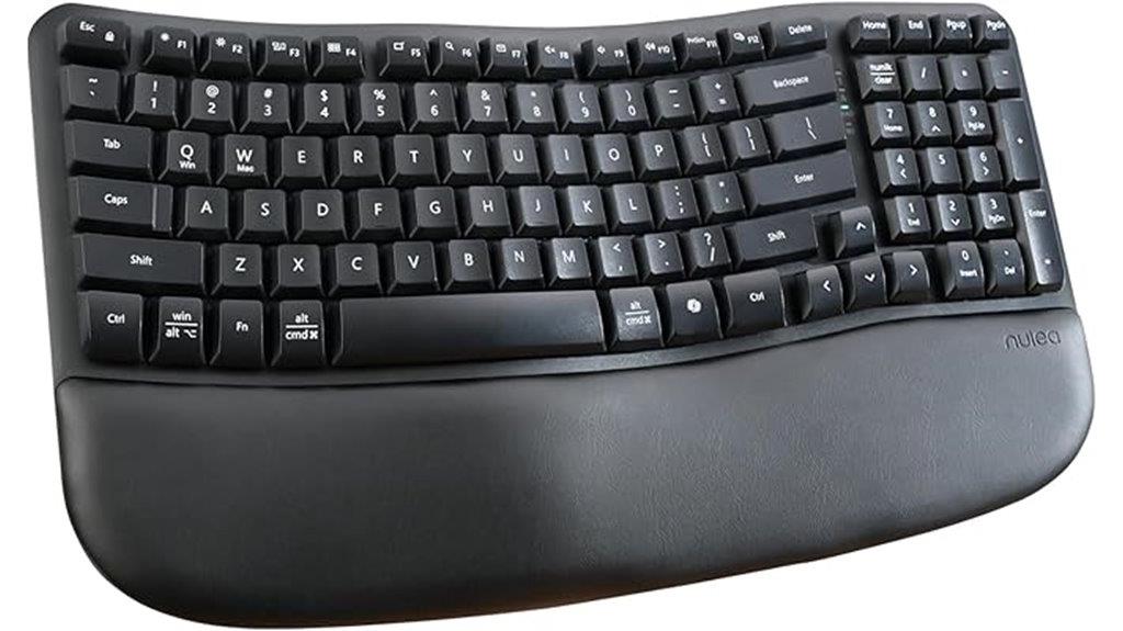 wireless ergonomic wave keyboard