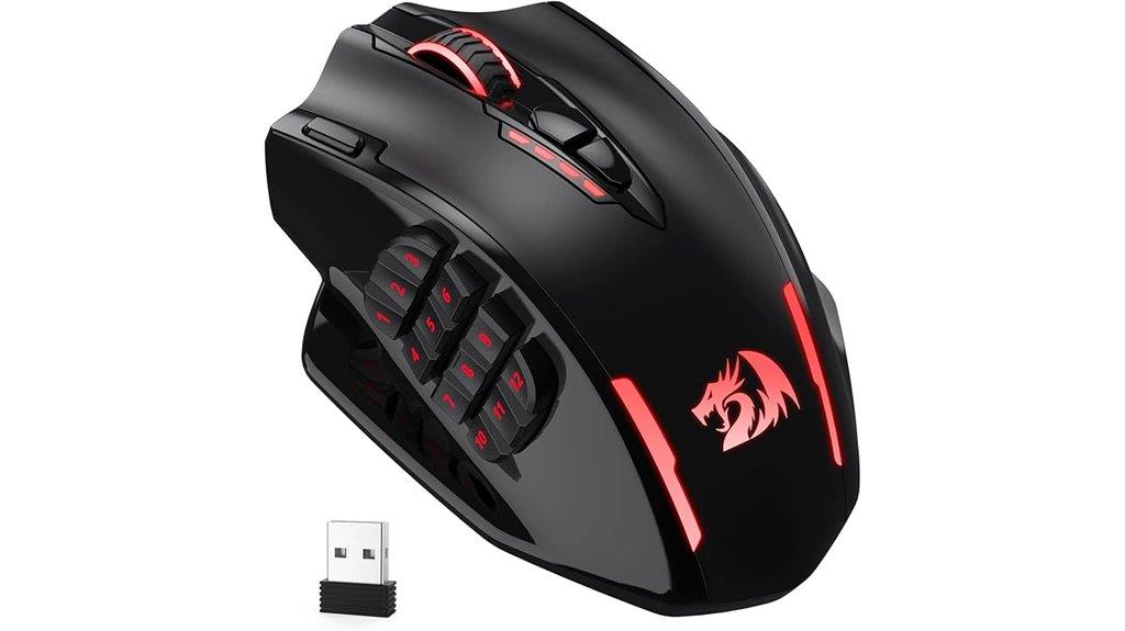 wireless gaming mouse with impact
