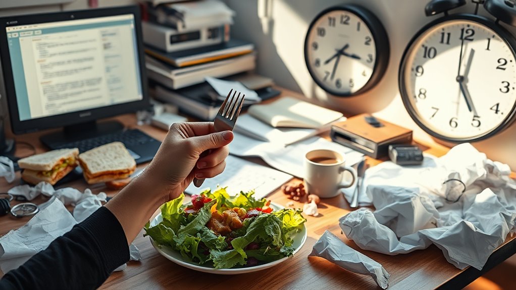 desk lunches harm wellbeing
