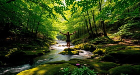 forest bathing lowers stress