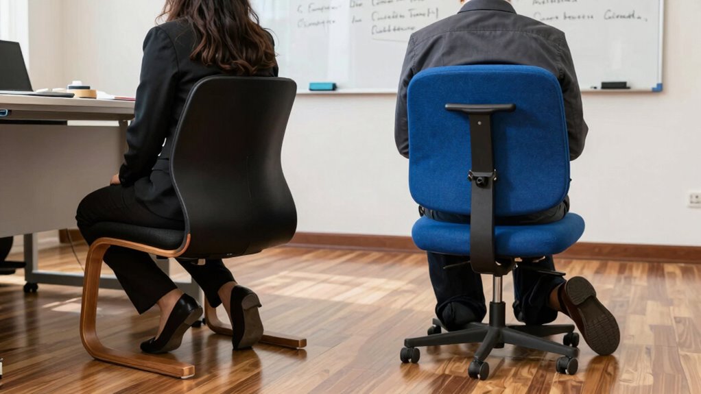 active posture and muscle engagement