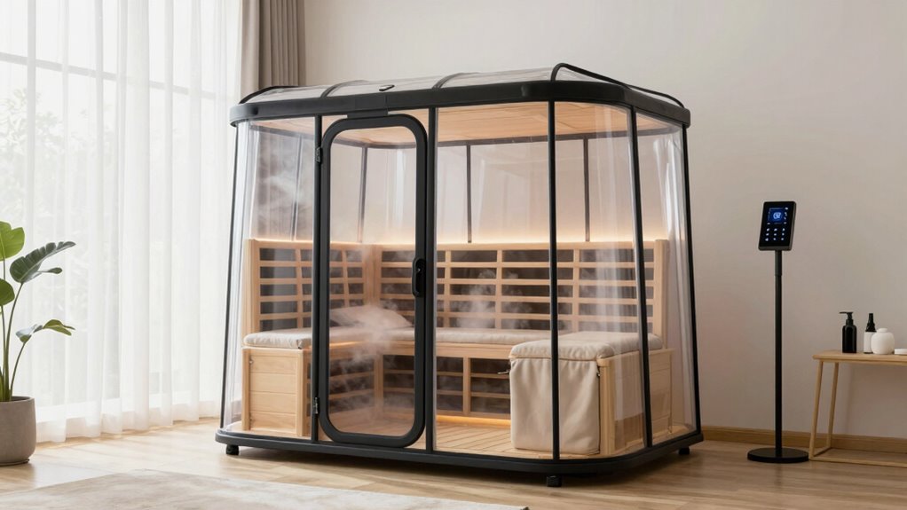 comparing home sauna tents