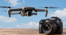drone camera versus mirrorless