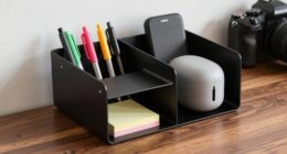 enhanced desk storage system