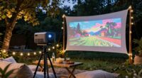 high quality outdoor projection