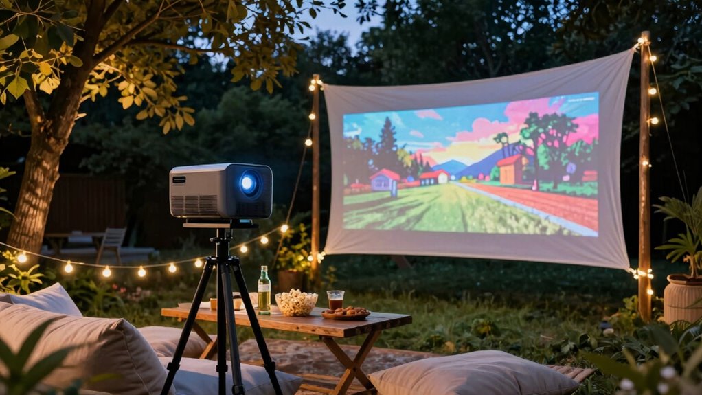 high quality outdoor projection