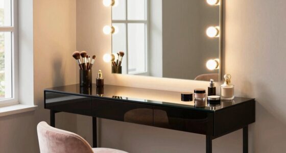 illuminated beauty workspace