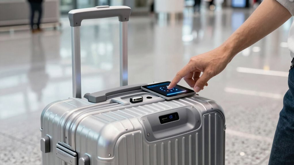 smart luggage security features