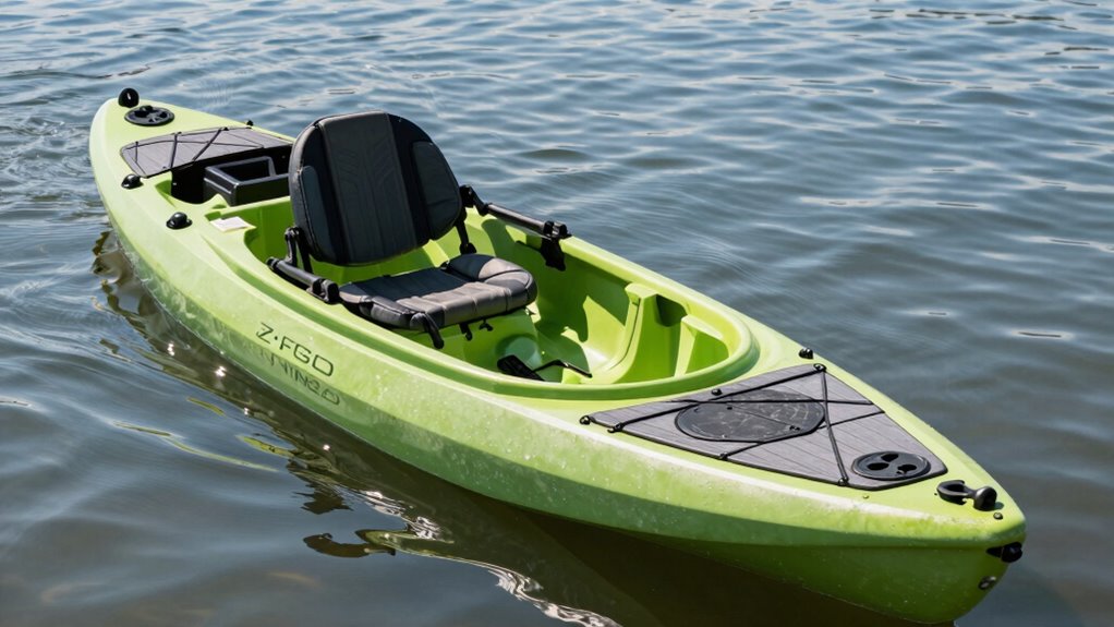 stable efficient fishing kayak features